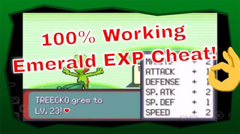 pokemon emerald emulator cheats|pokemon emerald exp share cheat.